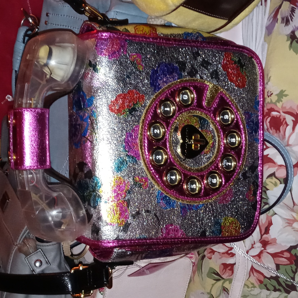 RARE 🔥Betsy Johnson Party Hotline Crossbody Bag